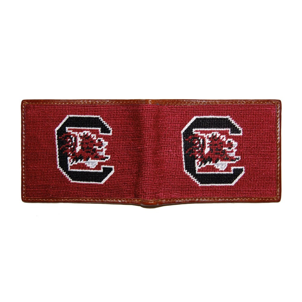 University of South Carolina Needlepoint Bi-Fold Wallet by Smathers & Branson - Country Club Prep