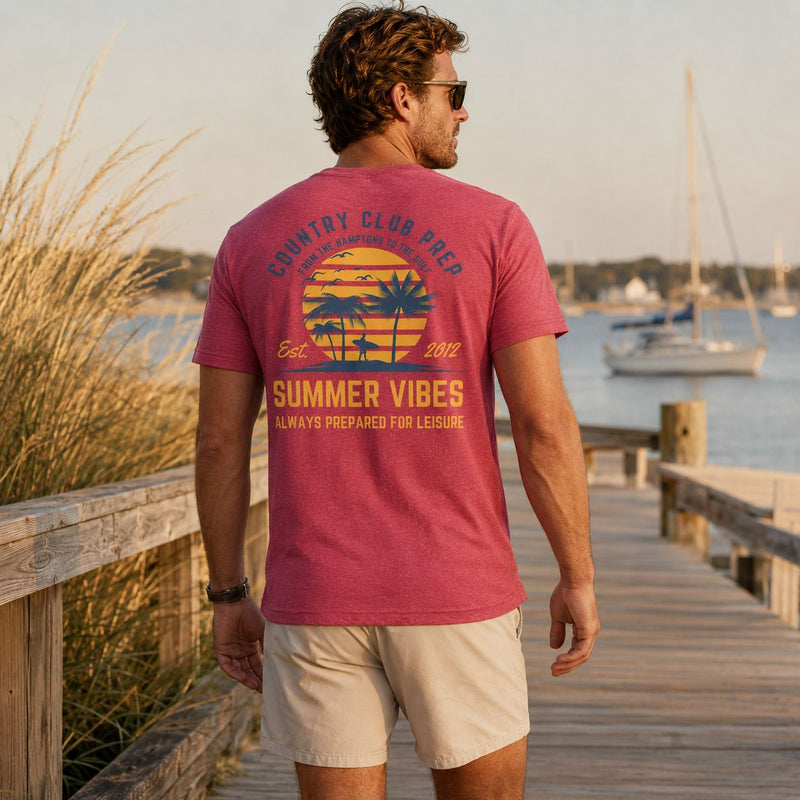 Summer Vibes Tee Shirt by Country Club Prep - Country Club Prep