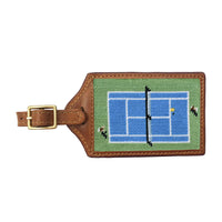 Tennis Overhead Needlepoint Luggage Tag by Smathers & Branson - Country Club Prep