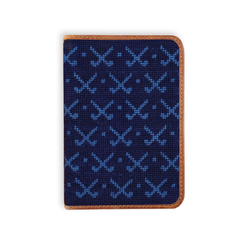 Tonal Clubs Needlepoint Scorecard Holder by Smathers & Branson - Country Club Prep