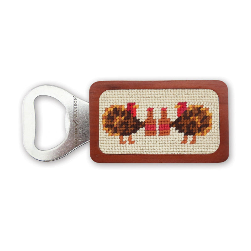 Turkey Day Needlepoint Bottle Opener by Smathers & Branson - Country Club Prep