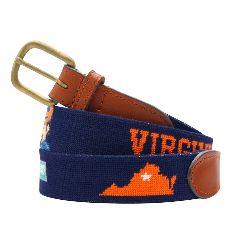 UVA Life Needlepoint Belt by Smathers & Branson - Country Club Prep