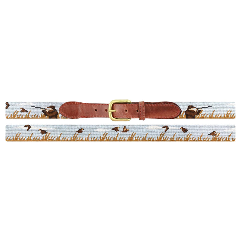 Upland Shoot Needlepoint Belt by Smathers & Branson - Country Club Prep