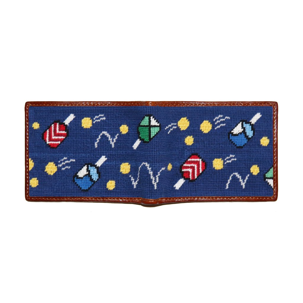 Wacky Pickleball Needlepoint Bi-Fold Wallet by Smathers & Branson - Country Club Prep