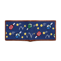 Wacky Pickleball Needlepoint Bi-Fold Wallet by Smathers & Branson - Country Club Prep