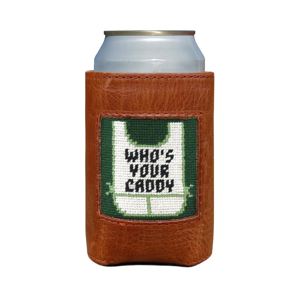 Who's Your Caddy Needlepoint Can Cooler by Smathers & Branson - Country Club Prep
