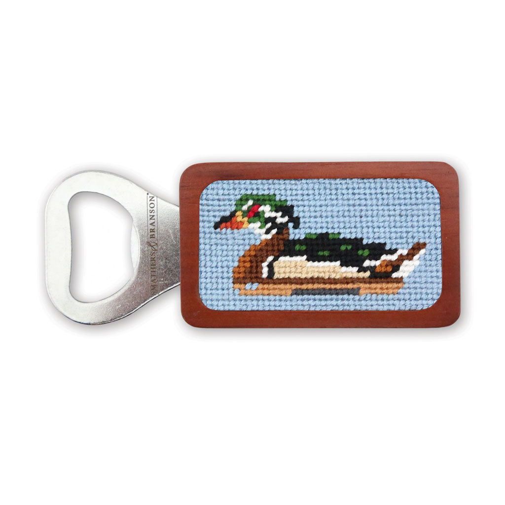 Wood Duck Needlepoint Bottle Opener by Smathers & Branson - Country Club Prep