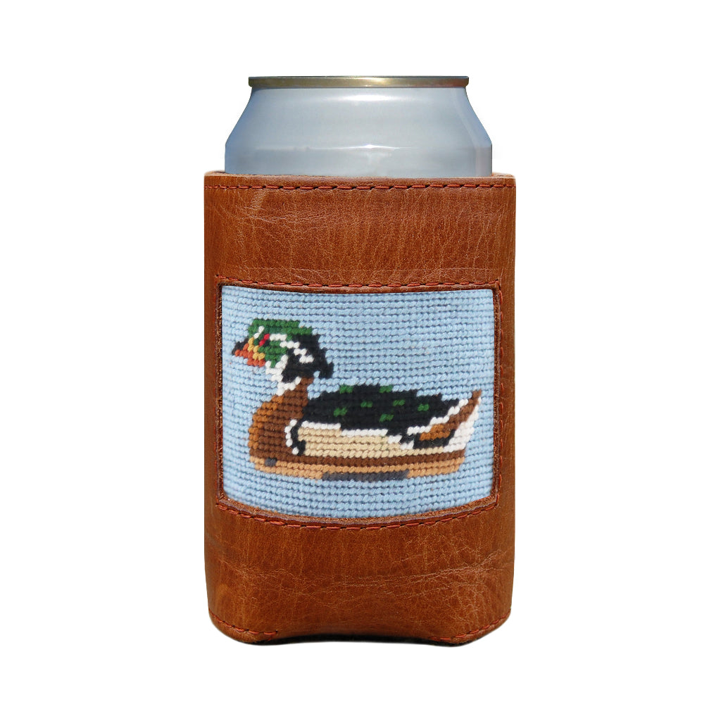 Wood Duck Needlepoint Can Cooler by Smathers & Branson - Country Club Prep