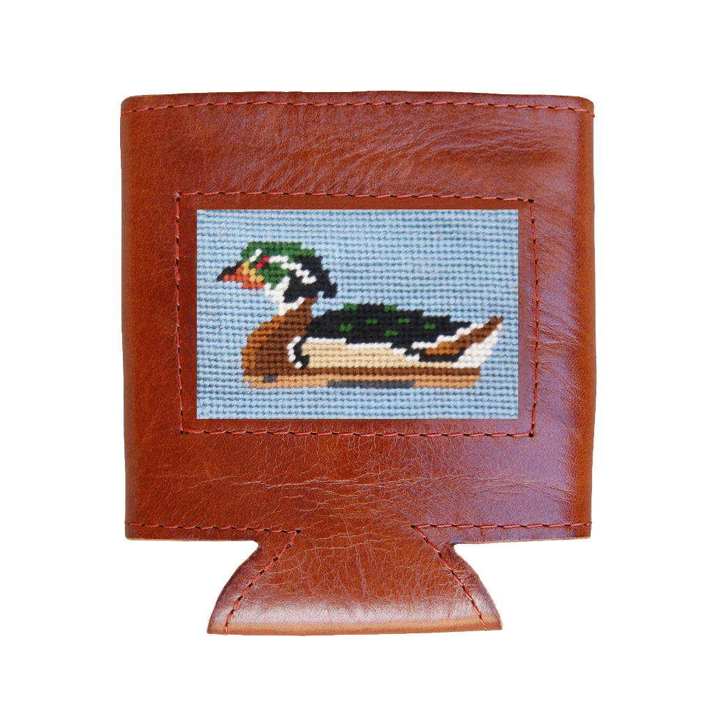 Wood Duck Needlepoint Can Cooler by Smathers & Branson - Country Club Prep