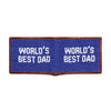 World's Best Dad Needlepoint Bi-Fold Wallet by Smathers & Branson - Country Club Prep