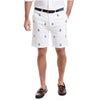 Stretch Twill Cisco Short with Anchor in White by Castaway Clothing - Country Club Prep