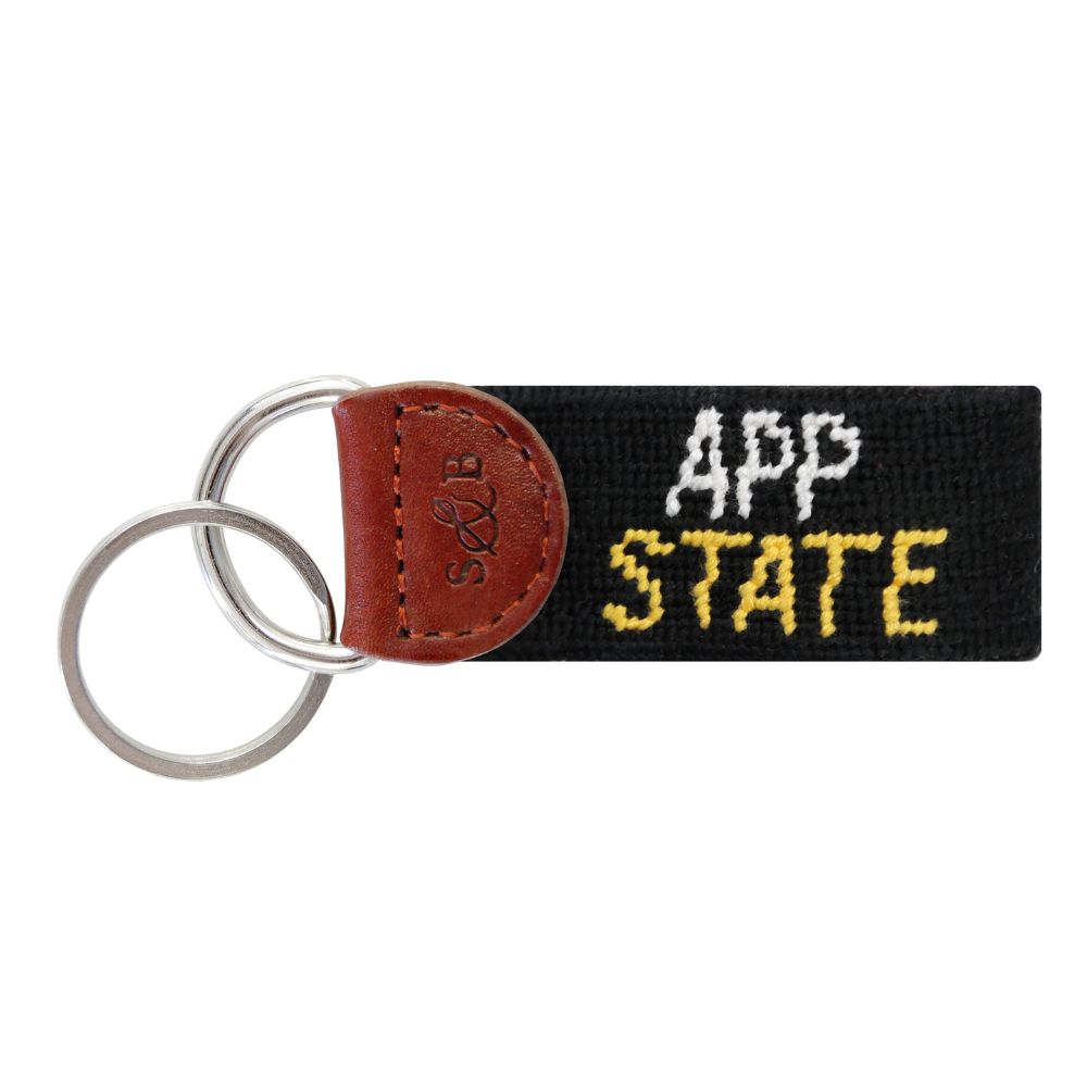 Appalachian State University Needlepoint Key Fob by Smathers & Branson - Country Club Prep