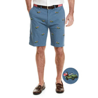 Stretch Twill Cisco Short with Army Jeeps by Castaway Clothing - Country Club Prep