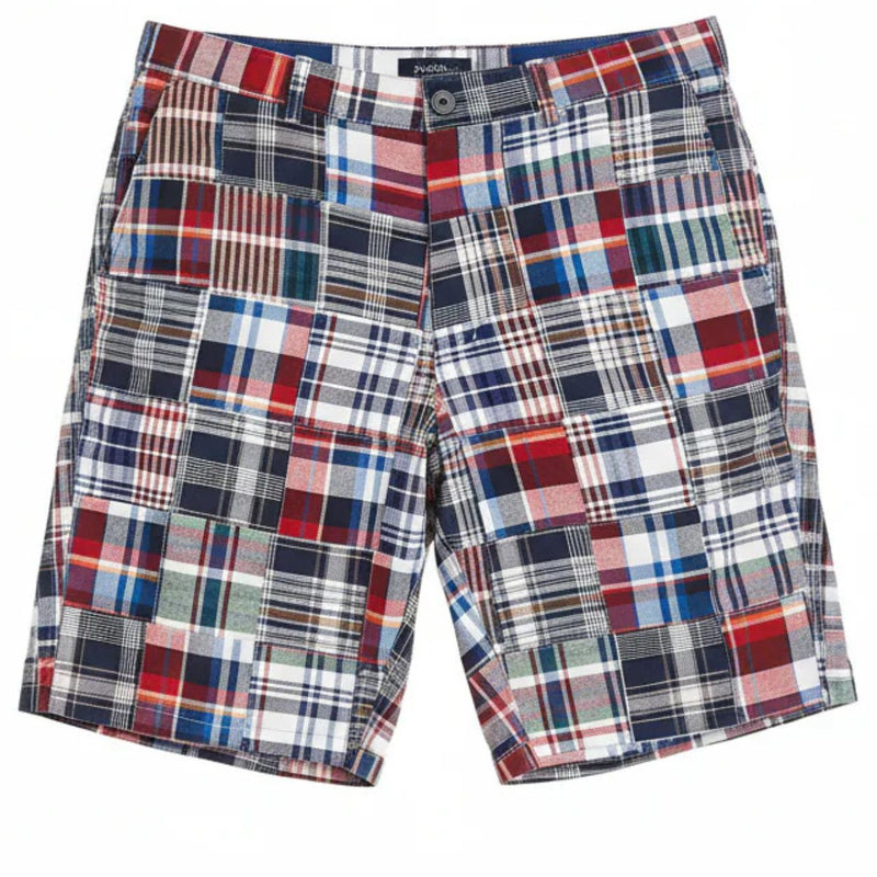Cisco Short in Bromley Patch Madras by Castaway Clothing - Country Club Prep