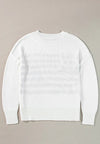 US Flag Side Slit Drop Shoulder Sweater - Country Club Prep