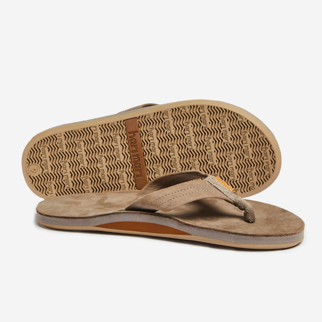 Men's Fields Flip Flop in Stone by Hari Mari - Country Club Prep