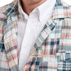 Spinnaker Blazer in Grey Lady Patch Madras by Castaway Clothing - Country Club Prep