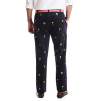 Beachcomber Corduroy Pant with Embroidered Leg Lamp by Castaway Clothing - Country Club Prep