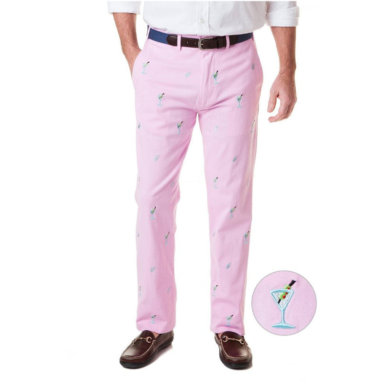 Stretch Twill Harbor Pant with Martini and Shaker by Castaway Clothing - Country Club Prep