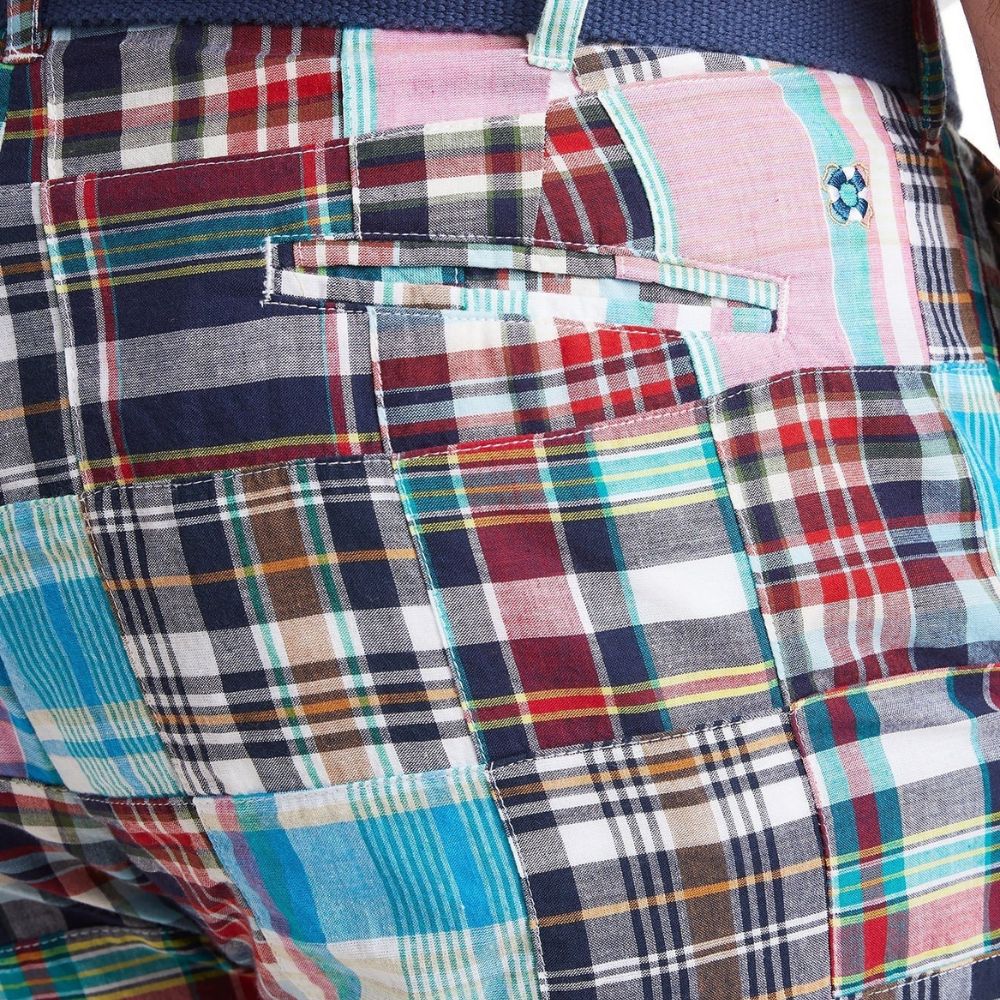 Cisco Short in Weston Patch Madras by Castaway Clothing - Country Club Prep