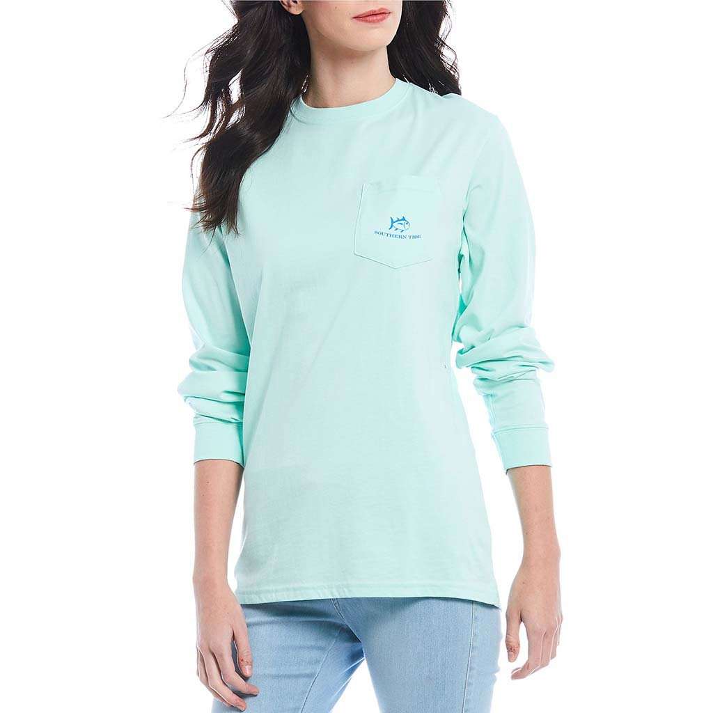 Women's Long Sleeve Sunset Jeep T-Shirt by Southern Tide - Country Club Prep