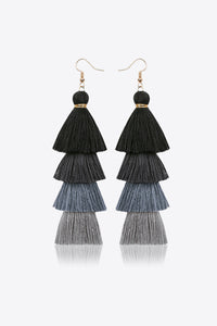 Layered Tassel Earrings - Country Club Prep