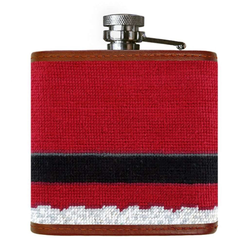 Santa Needlepoint Flask by Smathers & Branson - Country Club Prep