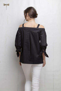Cali Top in Black by Tyler Boe - Country Club Prep