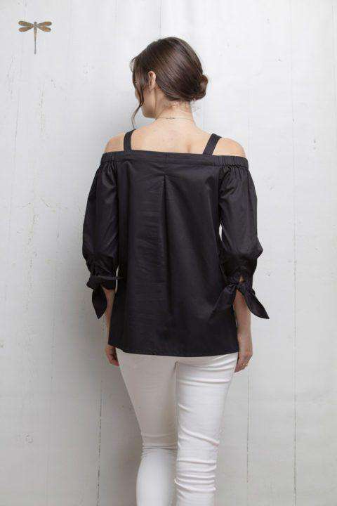 Cali Top in Black by Tyler Boe - Country Club Prep