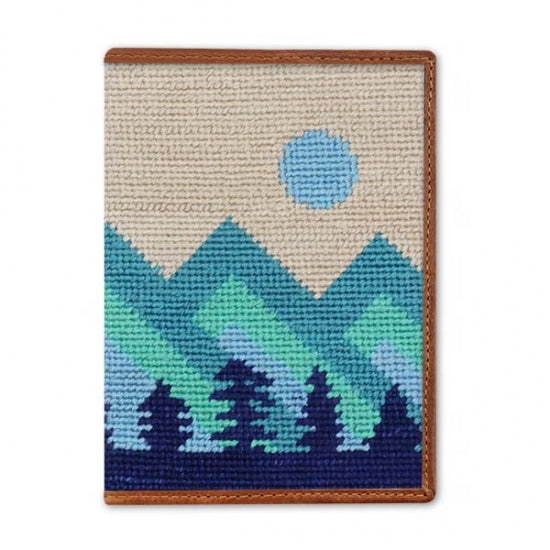 Mod Mountain Needlepoint Passport Case by Smathers & Branson - Country Club Prep