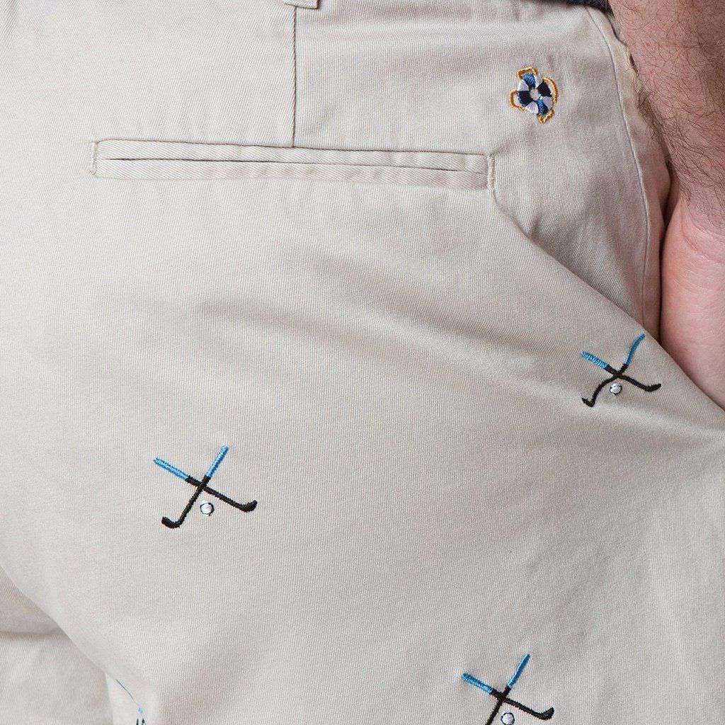 Cisco Short with Golf Clubs by Castaway Clothing - Country Club Prep