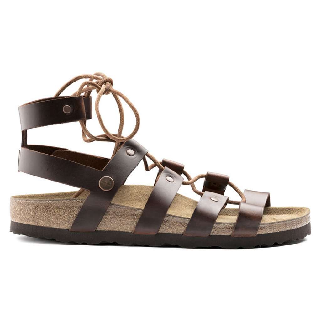 Women's Cleo Papillio Natural Leather Sandal in Cognac by Birkenstock - Country Club Prep