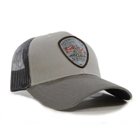 Gadsden Patch Structured Low Pro Mesh Hat by Southern Fried Cotton - Country Club Prep