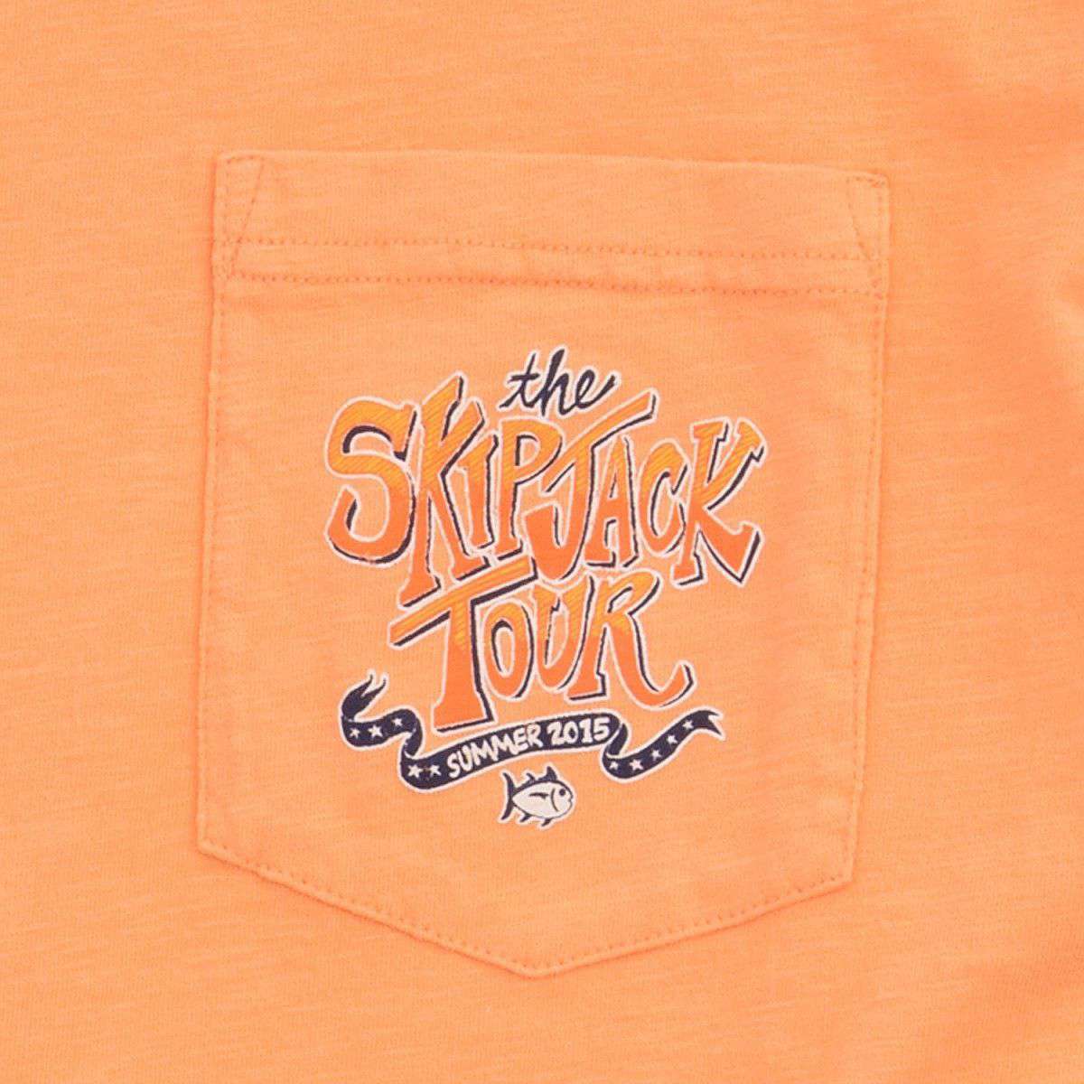 The Skipjack Tour Tee-Shirt in Horizon Orange by Southern Tide - Country Club Prep