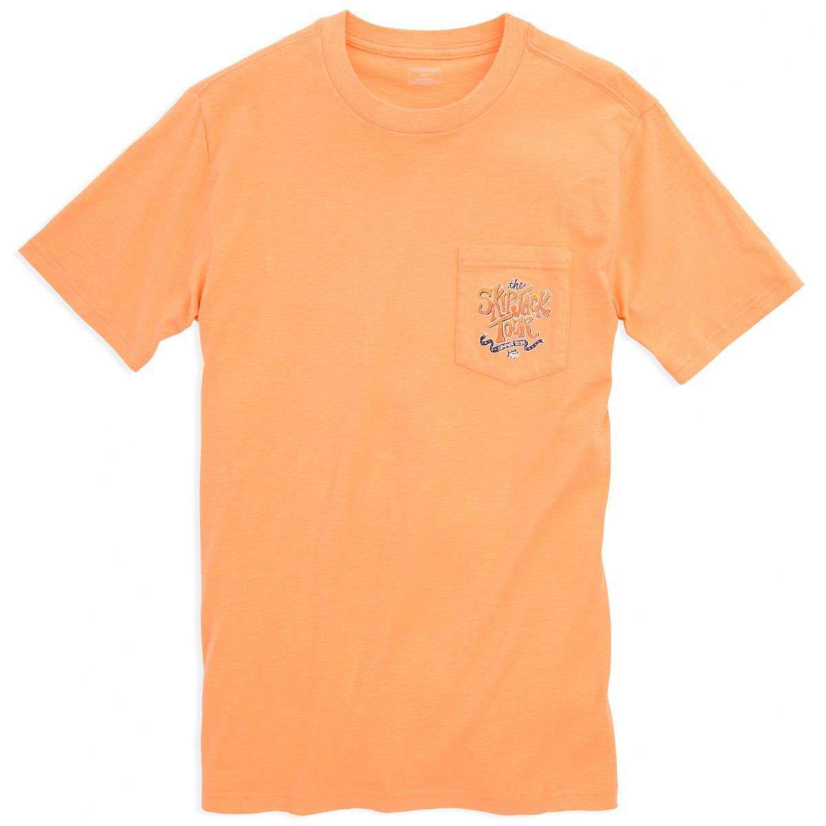 The Skipjack Tour Tee-Shirt in Horizon Orange by Southern Tide - Country Club Prep