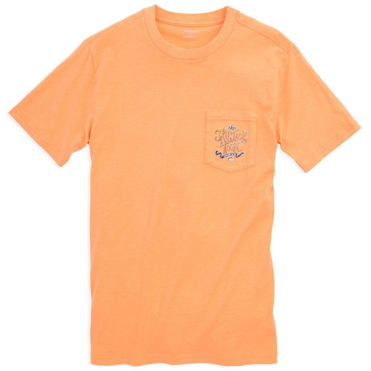 The Skipjack Tour Tee-Shirt in Horizon Orange by Southern Tide - Country Club Prep