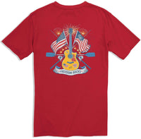 Freedom Rocks T-Shirt in True Red by Southern Tide - Country Club Prep