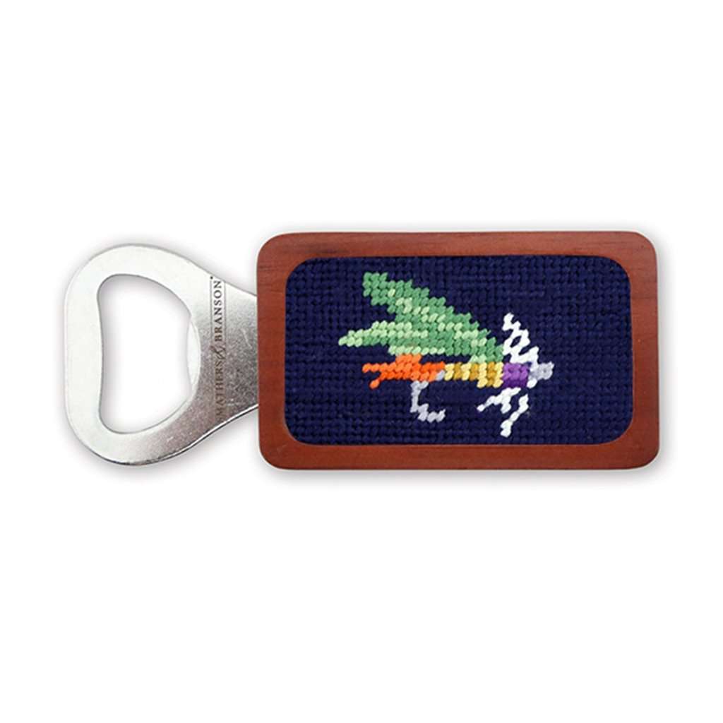 Fishing Fly Needlepoint Bottle Opener by Smathers & Branson - Country Club Prep