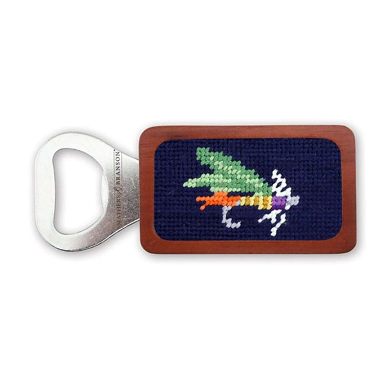 Fishing Fly Needlepoint Bottle Opener by Smathers & Branson - Country Club Prep