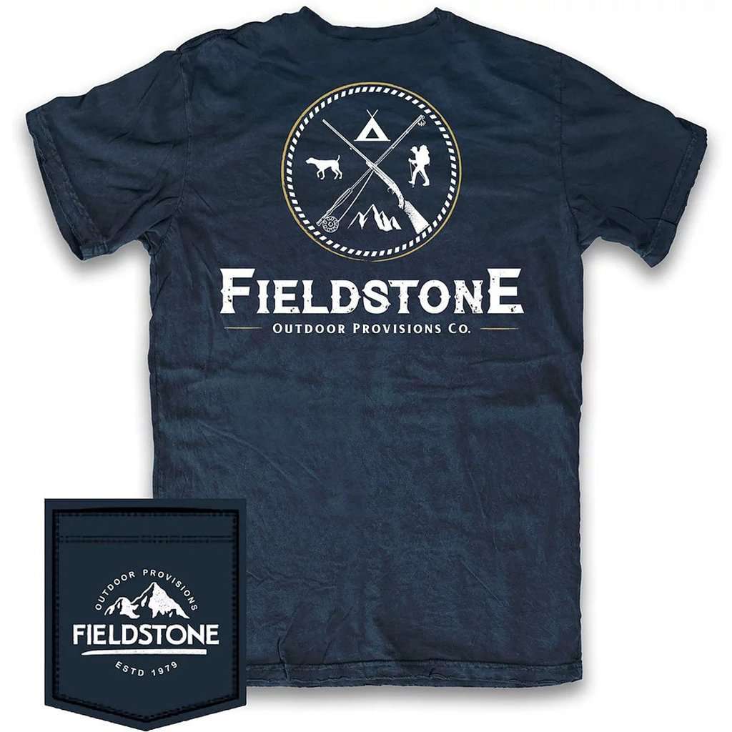 Outdoors Logo Tee Shirt by Fieldstone Outdoor Provisions Co. - Country Club Prep
