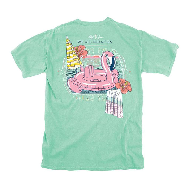 Flamingo Float Tee in Island Reef by Lily Grace - Country Club Prep