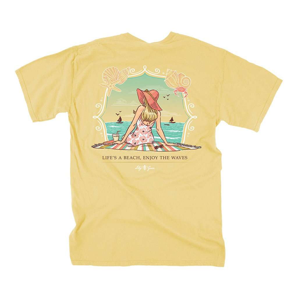 Life's a Beach Tee in Summer by Lily Grace - Country Club Prep