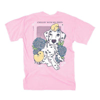 Dalmatian Peeps Tee in Blossom by Lily Grace - Country Club Prep