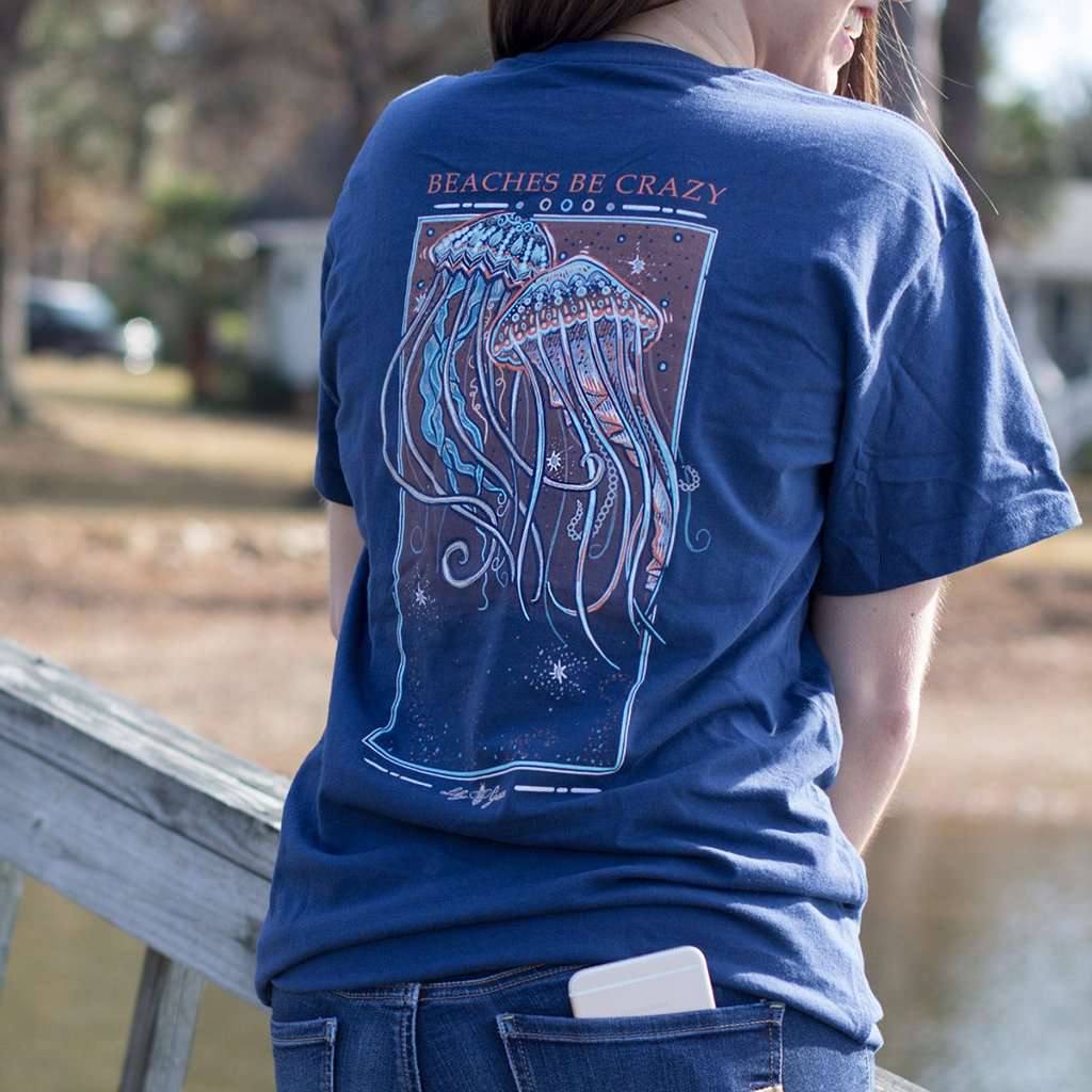 Jellyfish Tee in Navy by Lily Grace - Country Club Prep