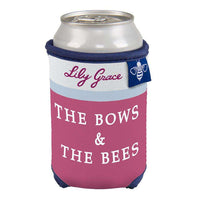 Bows & Bees Can Holder by Lily Grace - Country Club Prep