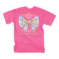 The Bows & The Bees Tee in Crunchberry by Lily Grace - Country Club Prep
