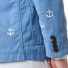 Spinnaker Blazer With Embroidered White Anchor in Storm by Castaway Clothing - Country Club Prep