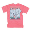 Elephants Tee in Salmon by Lily Grace - Country Club Prep