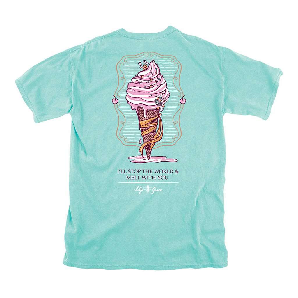 Ice Cream Tee in Chalky Mint by Lily Grace - Country Club Prep