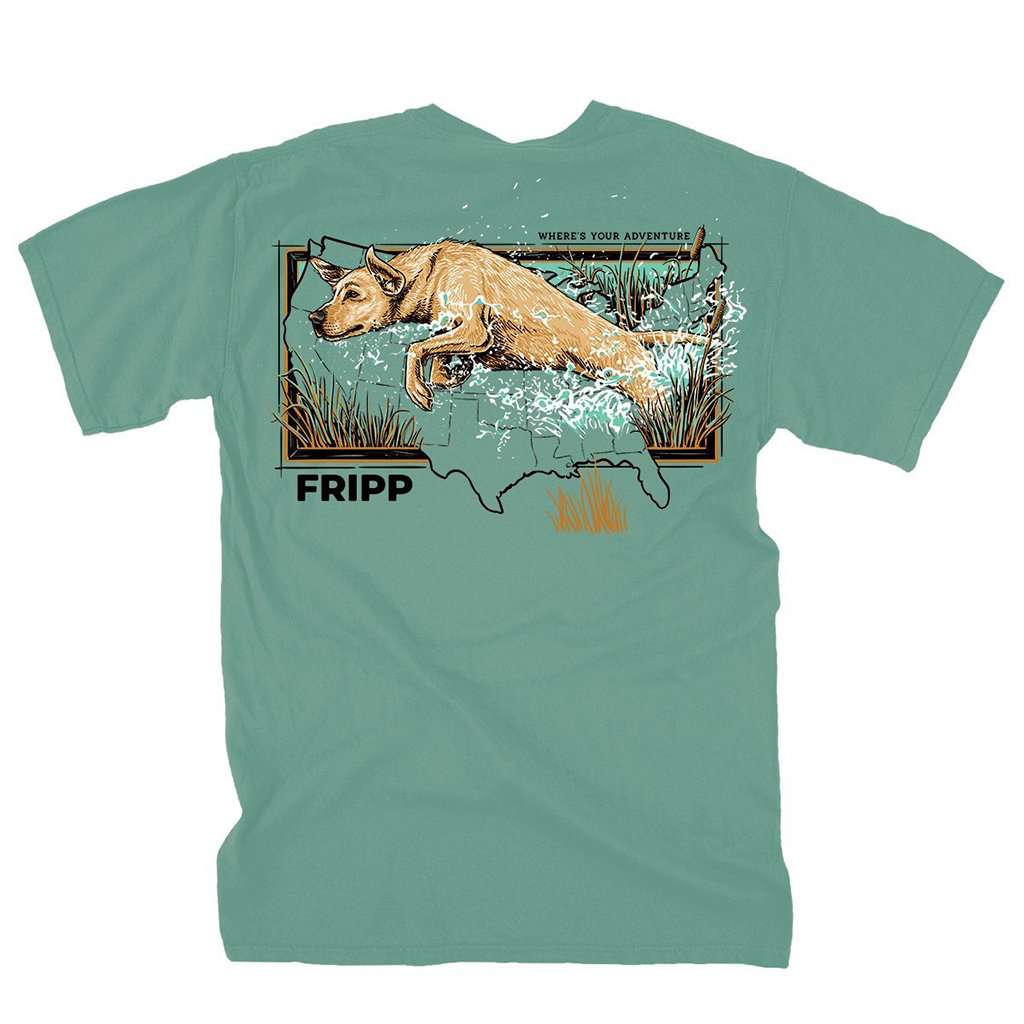 USA Map Dog Tee by Fripp Outdoors - Country Club Prep